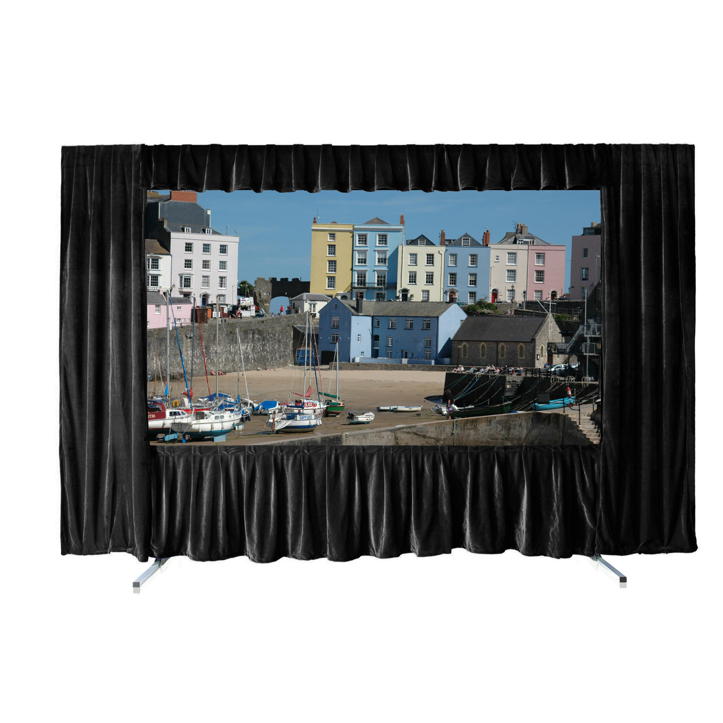 Sapphire 3.6m Drapery kit for SFFS365FR-WSF or SFFS365RP-WSF in Black